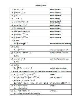 Image result for AP Calculus AB Integration Practice