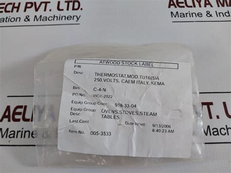 Caem Tu16(5)A Thermostat – Aeliya Marine Tech