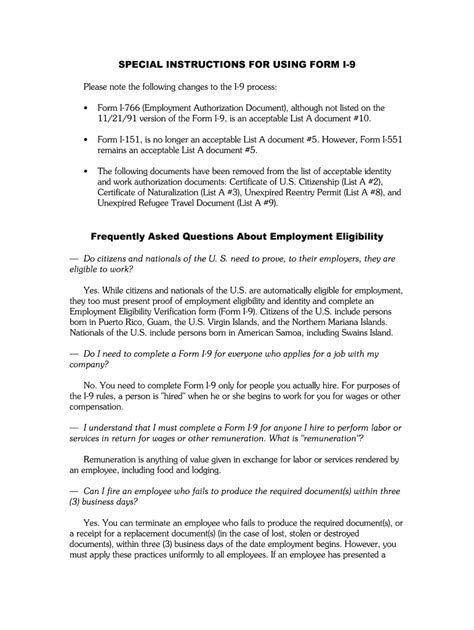 Image result for Form I-9 Instructions