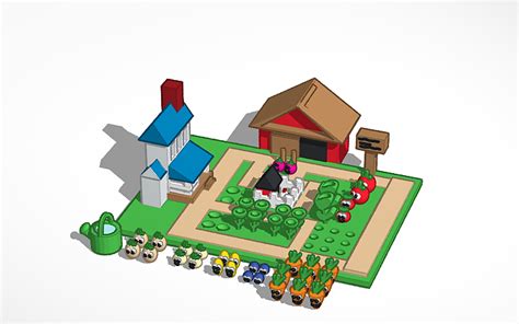 3D design idle farming - Tinkercad