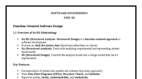 SE UNIT-III TO V: Comprehensive Software Engineering Notes - Studocu