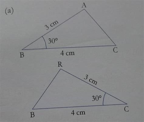 In each of the following pair of triangle state in symbolic form which ...