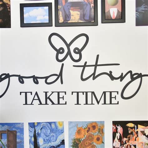 Timeless Wisdom Good Things Take Time Sign Wood Wall Decor