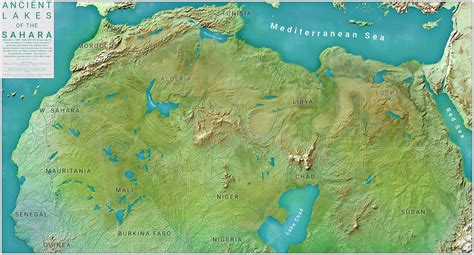 Ancient Lakes of the Sahara | Sahara, Map, Ancient
