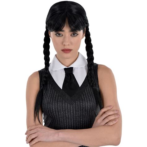 Adult The Addams Family Wednesday Wig, Standard | Party City