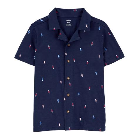 Boys 4-14 Carter's Popsicle Short Sleeve Button-Front Shirt