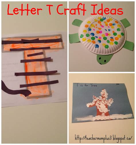 Letter T Craft For Kindergarten
