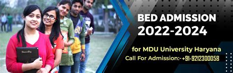 B.Ed, M.Ed, D.Ed Admission from MDU Rohtak, Haryana