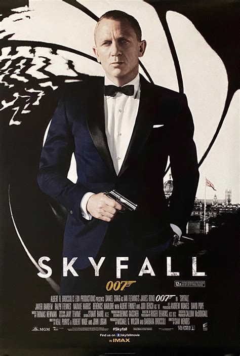 Original James Bond: Skyfall Movie Poster - 007 - Daniel Craig - IMAX