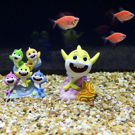 Buy PENN-PLAX Baby Shark Betta Fish Aquarium Kit – Includes Tank and 2 Decorations – 1.13 Gallon ...