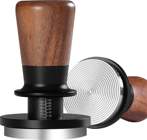 Amazon.com: PUSEE 51mm Espresso Tamper, Calibrated Tamper with 30lbs ...