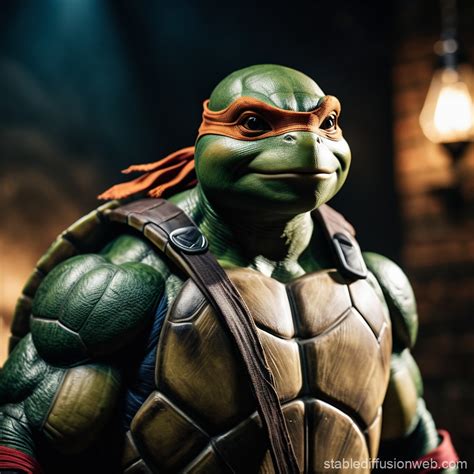Ninja Turtle Cinematic Fine Art Photorealistic | Stable Diffusion Online