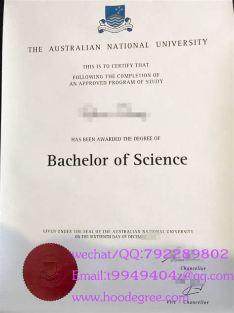 澳大利亚国立大学毕业证australlian national university degree certificate - 澳洲 - 和弘 ...