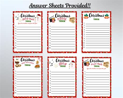 Printable Christmas Quiz 的图像结果