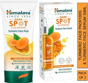 HIMALAYA dark spot clearing turmeric face pack 100g & turmeric face ...