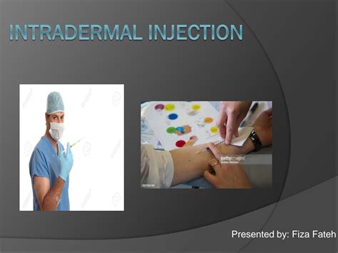 SOLUTION: Intradermal injection - Studypool