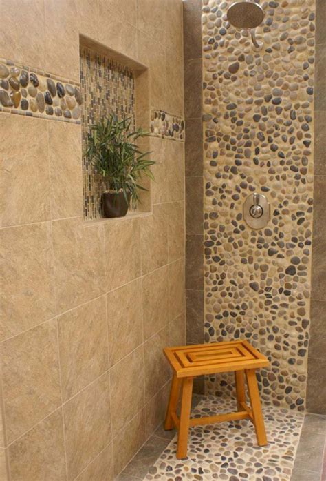 Tile Shower Floor River Rock at Fred Grant blog