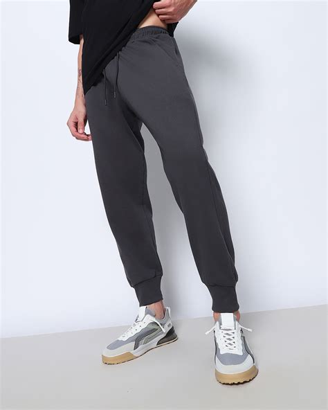 Buy Men's Dark Grey Oversized Joggers Online at Bewakoof
