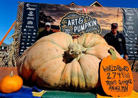 World's Heaviest Pumpkin, world record set in Half Moon Bay, California