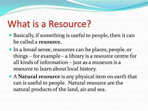 Define resources? Name some resources? - EduRev Class 10 Question