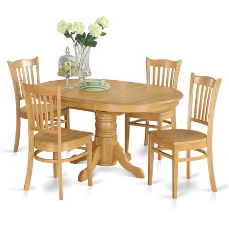 East West Furniture dining room table set 4 Wonderful wooden dining ...