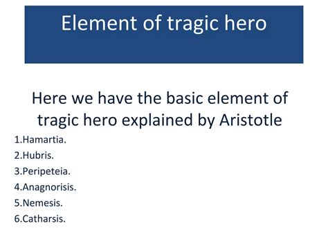 Aristotle concept of ideal tragic hero | PPT