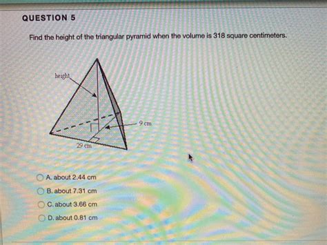 Image result for Find Height of Triangular Pyramid