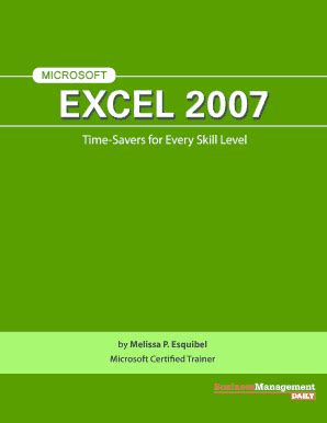 Fillable Online microsoft excel time savers for every skill level ...