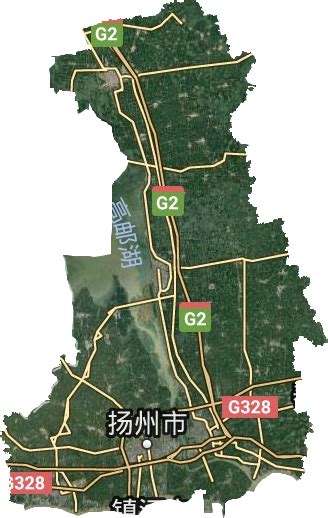 扬州市卫星地图数据资源,扬州市地图数据