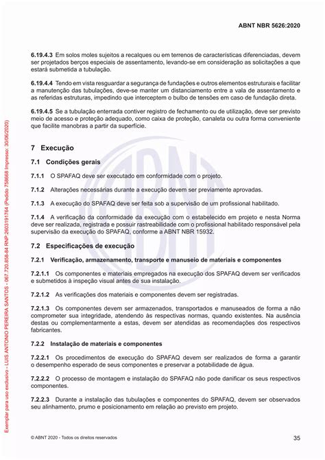 NBR 5626 - 2020 - | PDF