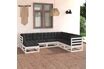 Salon de jardin vidaXL Bois de Pin Massif Salon de Jardin 7 pcs avec ...