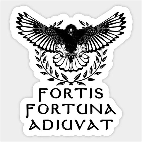 Fortis Fortuna Adiuvat Sticker | SPQR - Customized Decal for Roman Enthusiasts
