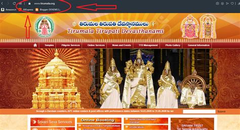TTD NEW OFFICIAL WEBSITE FOR ONLINE BOOKINGS tirupatibalaji.ap.gov.in ...