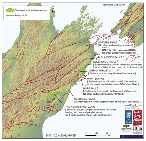 Kaikoura quake jumped from fault to fault in New Zealand