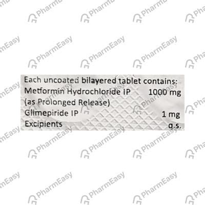 Obimet Gx 1mg Forte Strip Of 10 Tablets: Uses, Side Effects, Price ...