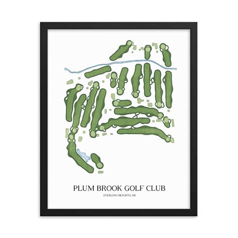 Plum Brook Golf Club | Golf Course Map, Personalized Golf Art, Golf ...