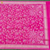 Handloom Banarasi Real Silver Zari Cotton Saree – Khinkhwab