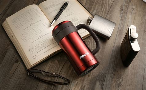 HAERS Double Wall Vacuum Insulated BPA-Free Mug (450 milliliters) (Blue ...