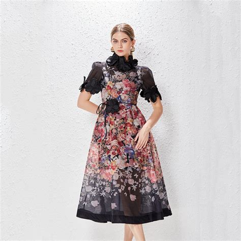 Pankh Milada Floral High Fashion Midi Dress