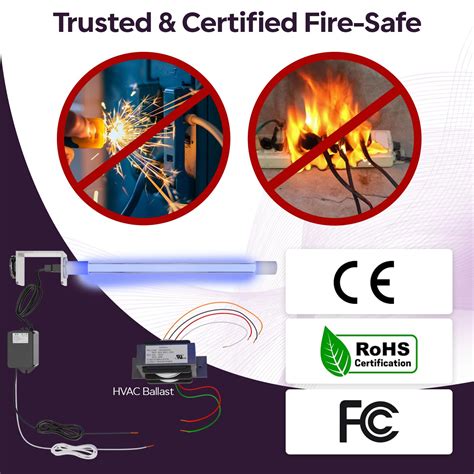 Snapklik.com : BioShieldUV Lite 18W 24V HVAC UV Light Air Treatment System Magnetic Holder ...