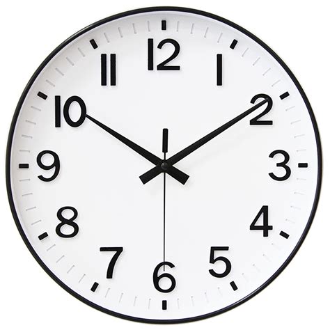 Hzdhclh White Analog Wall Clocks Battery Operated 12 Inch Silent ...