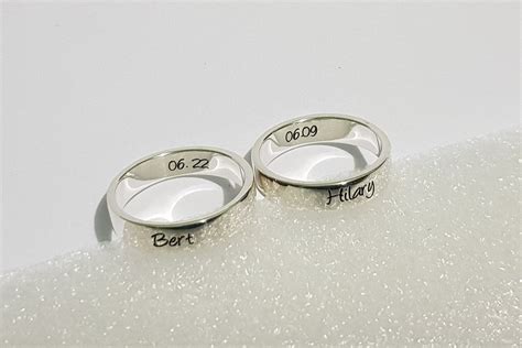Sterling Silver BEST FRIEND RINGS Personalized Custom Name - Etsy India
