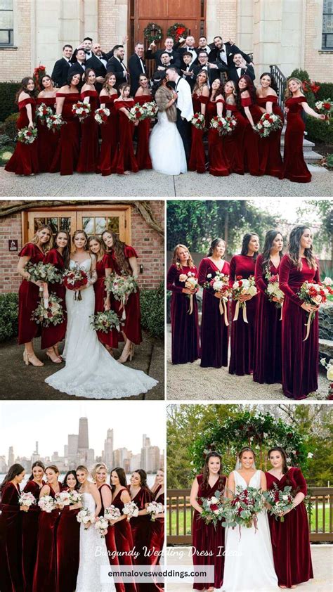 25+ Best Burgundy Wedding Dresses Ideas For Bridesmaids