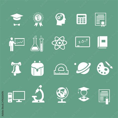 school signs, icons, Stock Illustration | Adobe Stock