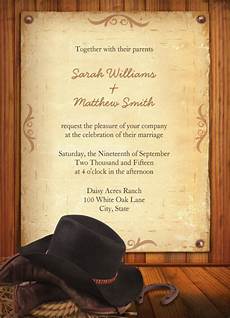 Western Wedding Invitations Templates by 28 Western Wedding Invitation Templates Free Sle Western Wedding Invitations Templates