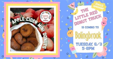 Apple Cider Donut Truck coming to BOLINGBROOK!, Fountaindale Public ...