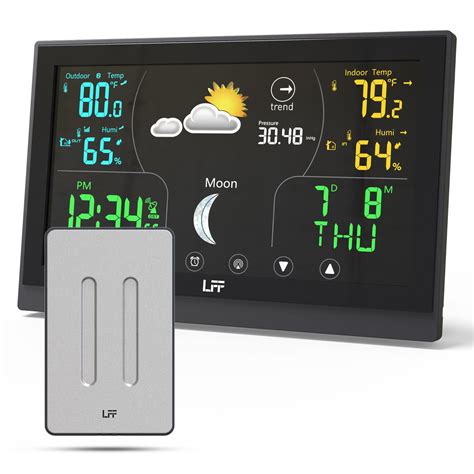 Snapklik.com : Weather Stations Wireless Indoor Outdoor LFF Indoor ...