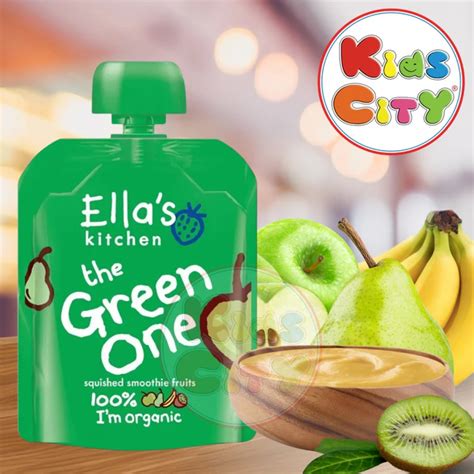 Ellas Kitchen Baby Food Pouch, The Green One, 90g – KidsCity.in