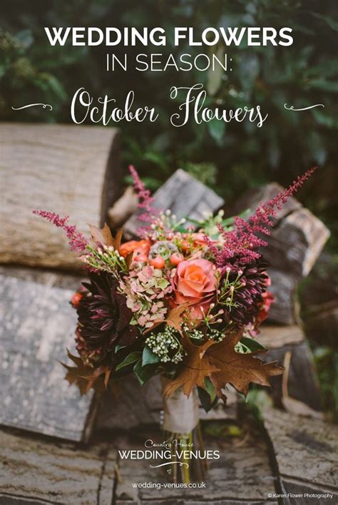 october wedding flowers in season