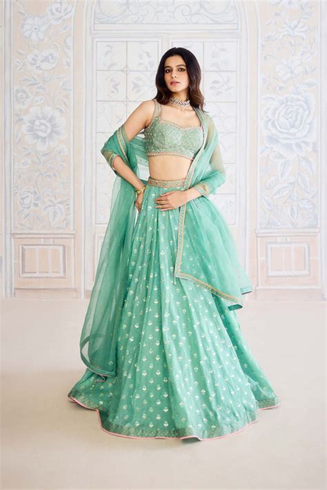 Neptune Green Lehenga Set. – Shyam Narayan Prasad